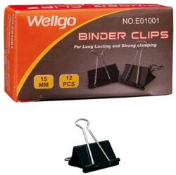  Bindercsipesz, 15 mm, fekete (INJ11167) - emag