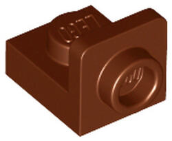 LEGO® Alkatrészek (Pick a Brick) Vöröses barna 1x1 Módosított Lapos Elem, Záróelem 6238874 (6238874)
