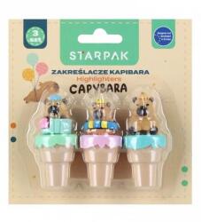 Starpak Mini 3 db-os szövegkiemelő készlet - Capybara (563031) (563031)