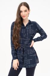 BUDMIL Hosszított blúz Női XS s. kék-fehér 20770068-003242-0199