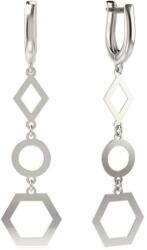 Atcom Jewelry ATCOM Geometriai Ezüst Fülbevaló - 925-ös Ezüst