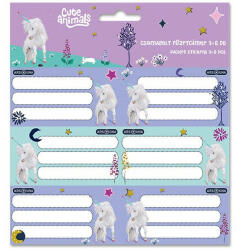Ars Una Füzetcímke ARS UNA 18 darabos Cute Animals-Unicorn (53834485)