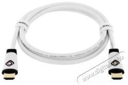 Oehlbach 130 Easy Connect 1, 5m 4K High Speed fehér HDMI kábel ethernettel