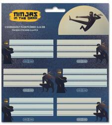 Ars Una Füzetcímke ARS UNA 18 darabos Ninjas in the Dark (53834577)