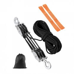 VivaTechnix Scripete manual cu raport 5: 1, Capacitate 500 kg, Lungime franghie 30.48 m, Otel (SHLZ1100LBS1I7W2CV0) - vexio