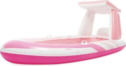 Intex Intex: Csónak alakú matrac napellenzővel - Rózsaszín (244 x 119 x 97 cm) (57804EU)