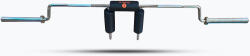 Sveltus Bară olimpică pentru genuflexiuni + 2 cleme Sveltus Safety Squat Bar chrome/black