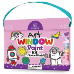 Tooky Toy Tooky Toy: Üvegfestő készlet világűr motívumokkal - 34 db-os (LT123C)