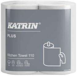 Katrin Kéztörlő tekercses KATRIN Plus Kitchen 110 2 tekercses 13, 4 cm 24 m 2 rétegű fehér (89673) - vectraline