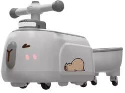  Lábbal hajtós utánfutós bébijárgány hanggal - Kapibara (GRAY)