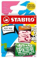 STABILO Szövegkiemelő készlet, 2-5 mm, STABILO, Boss Mini Snooze One, 3 különböző szín (07/03-71)