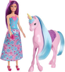 Mattel Barbie, Papusa si unicorn, set de joaca Papusa Barbie