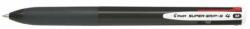Pilot Golyóstoll, 0, 27 mm, nyomógombos, fekete, PILOT Super Grip G, négyszínű (BPKG-35RM-BT-BG)