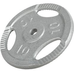 Gorilla Sports Öntöttvas teherlemez ezüst 10 kg (100542-00003-0016) - kokiskashop Súlytárcsa