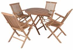 divero Tíkfából készült kerti bútor karfával (GL05608)