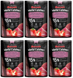 Super Benek Super Benek World Cuisines teljes értékű eledel felnőtt macskáknak. Bajor pörkölt kacsával paradicsomszószban 6x100g