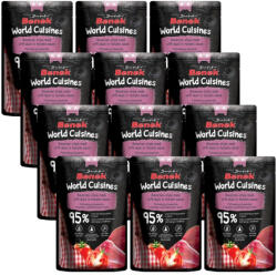 Super Benek Super Benek World Cuisines teljes értékű eledel felnőtt macskáknak. Bajor pörkölt kacsával paradicsomszószban 12x100g