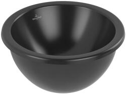 Villeroy & Boch Loop & Friends mosdótál 33x33 cm kerek alulról beépíthető fekete matt 4A5100R7 (4A5100R7)