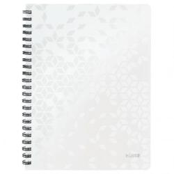 Leitz Caiet spiralat, A4, liniat, 80 de coli, LEITZ "Wow", alb