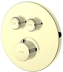 Oltens Onega kád és zuhany csaptelep süllyesztett z termosztáttal arany fényes 34601800 (34601800)