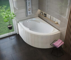 Sanimix Kád, Sanimix 291.150100 LEFT aszimmetrikus kád, balos 150x100 - zuhanykabin