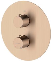 Oltens Katla kád és zuhany csaptelep süllyesztett z termosztáttal réz csiszolt 34600610 (34600610)