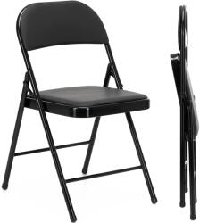 SPRINGOS Scaun Pliant GF0113 46.5 x 43.5 x 79 CM Negru (S-GF0113)