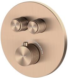 Oltens Onega kád és zuhany csaptelep süllyesztett z termosztáttal réz csiszolt 34601610 (34601610)