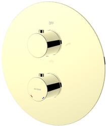 Oltens Katla kád és zuhany csaptelep süllyesztett z termosztáttal arany fényes 34600800 (34600800)