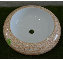 Inter Ceramic Мивка за баня ICB 010M, монтаж върху плот, порцелан, бял, 50x50x13см (010M)