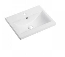Inter Ceramic Мивка за баня 8054-2, Inter Ceramic, монтаж върху мебел, порцелан, бял, 51х18х40см (8054-2)