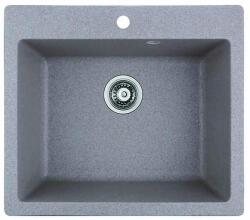Inter Ceramic Кухненска мивка 8304, Inter Ceramic, гранит, едно корито, със сифон, 50x22.5х57см (8304 SAND CENTRAL HOLE) Мивка за вграждане