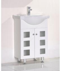 Inter Ceramic Долен шкаф за баня ICP 8544, PVC, бял, с умивалник, 60x41.5x85см (8544)
