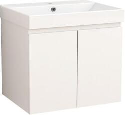 Inter Ceramic Конзолен PVC шкаф ALDENE-60 5155-60W, Inter Ceramic, 60x56x46см (5155-60W+УМИВ. 5953W-2NEW)