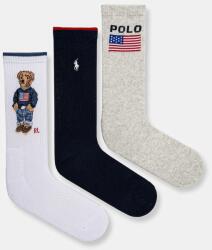Ralph Lauren zokni 3 pár - sötétkék Univerzális méret - answear - 19 990 Ft