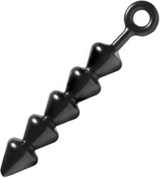 XR Brands - Spades - dildo anal cu mărgele (negru) (848518019424)