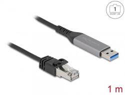 Delock Cablu de retea USB 3.1-A la RJ45 Gigabit LAN 1m, Delock 60755 (60755)