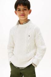 Tommy Hilfiger gyerek pamut pulóver - fehér 176