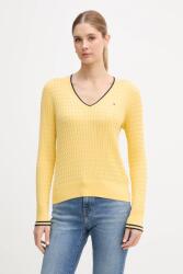 Tommy Hilfiger pamut pulóver - sárga L - answear - 53 990 Ft