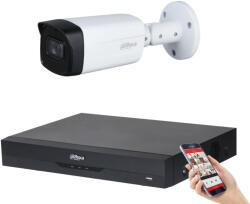 DAHUA 1 kamerás 8MP 4K kamera rendszer szett 80 méter éjjellátással (HAC-80M-8MP-1)