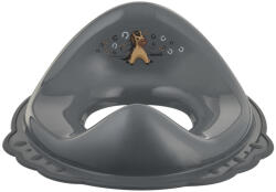 MALTEX WC Szűkítő Fogantyúkkal Minimal Lovacska Steel Grey - Biztonságos WC-redukció Gyerekeknek, Biliről WC-re Szoktatáshoz