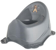 MALTEX Csúszásmentes Bili Minimal Lovacska Steel Grey - Stabil Talp, Kényelmes Ülés, Bilire Szoktatáshoz