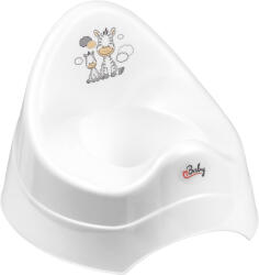 MALTEX Zebra Zenélő Bili White - Motiváló Bababili Bilire Szoktatáshoz, Csúszásmentes Talppal, Kényelmes Üléssel