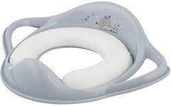 MALTEX Puha WC Szűkítő Fogantyúkkal Minimal Bálna Satin Blue - Extra Kényelmes és Biztonságos WC-redukció Gyerekeknek