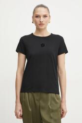 BOSS pamut póló - fekete XS - answear - 21 850 Ft