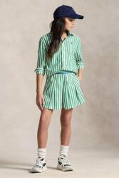 Ralph Lauren gyerek pamut rövidnadrág - zöld 155-159