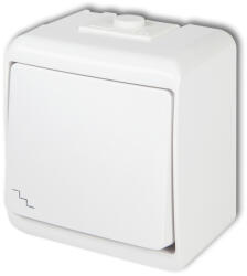 Karlik Elektrotechnik Karlik Junior váltókapcsoló falon kívüli vízmentes kapcsoló, fehér WHE-3 (WHE-3)