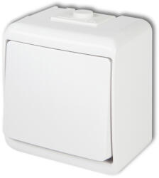 Karlik Elektrotechnik Karlik Junior egypólusú falon kívüli vízmentes kapcsoló, fehér WHE-1 (WHE-1)