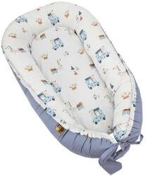 EKO prémium PAMUT babafészek - Zsiráf mintával