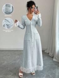 Shein Világoskék Ruha Maxi Gombokkal (L) (606824)